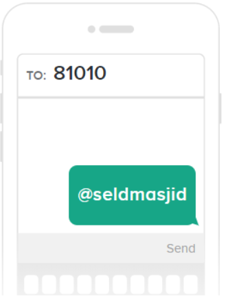 Send @seldenmasjid to 81010  to subscribe